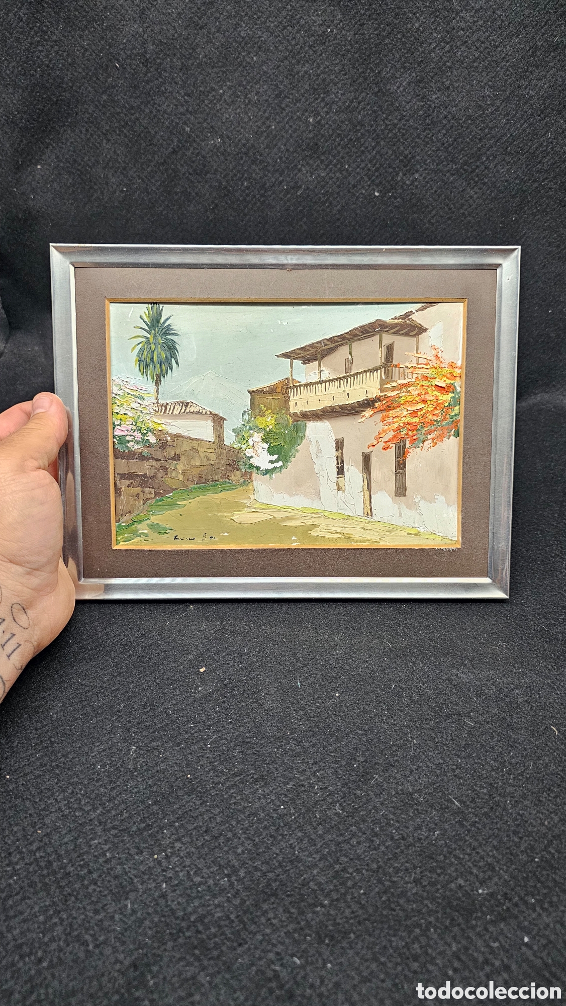 Arte: Peque&ntilde;a pintura al &oacute;leo
