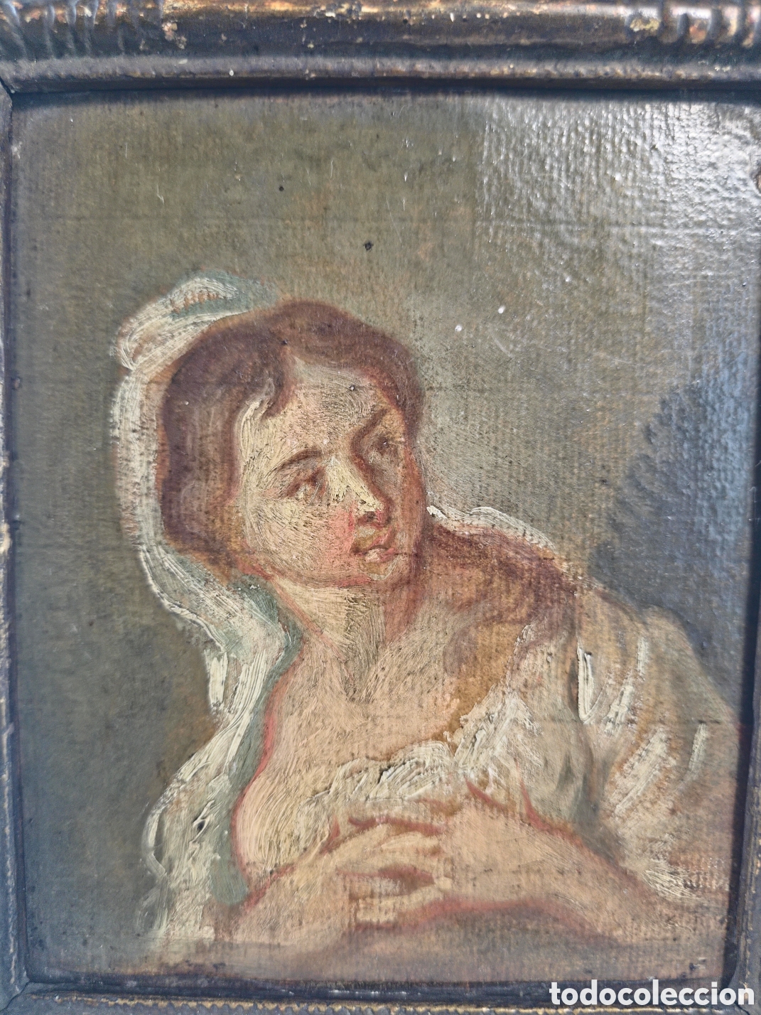 Arte: Retrato de Dama s.XVIII- XIX siguiendo mod. De Greuze