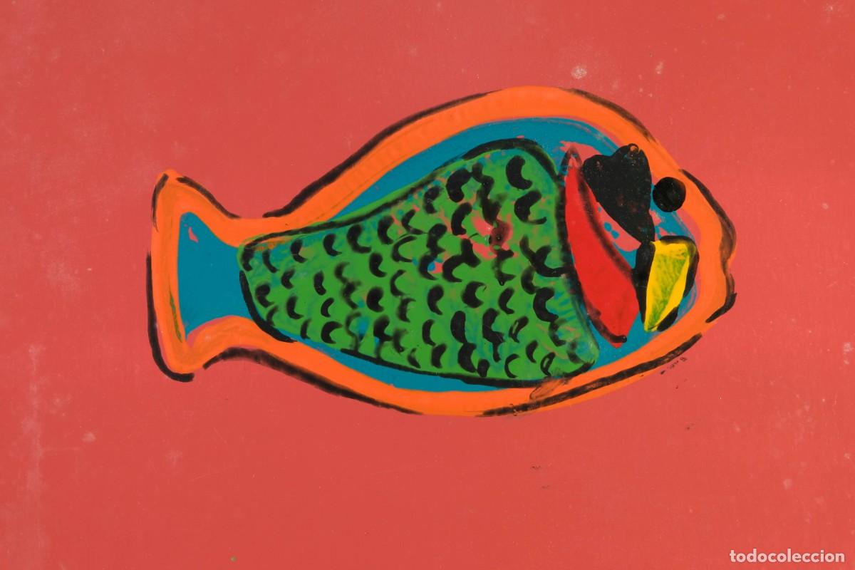 Arte: &Oacute;LEO SOBRE PAPEL PECES - Foto 3