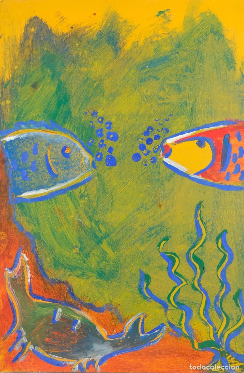 Arte: GOUACHE SOBRE PAPEL PECES