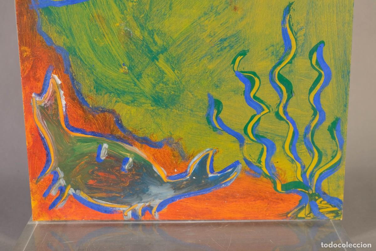 Arte: GOUACHE SOBRE PAPEL PECES - Foto 5