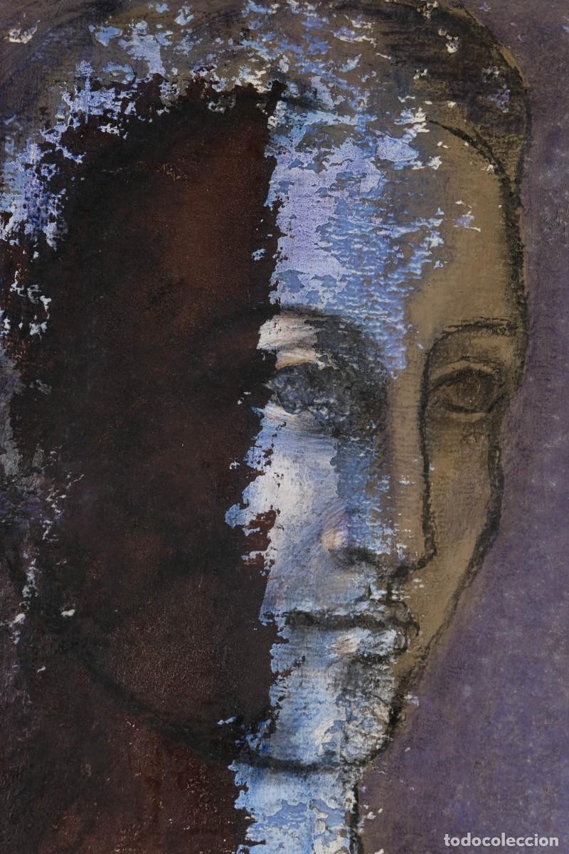 Arte: &Oacute;LEO SOBRE PAPEL ROSTRO MASCULINO - Foto 3
