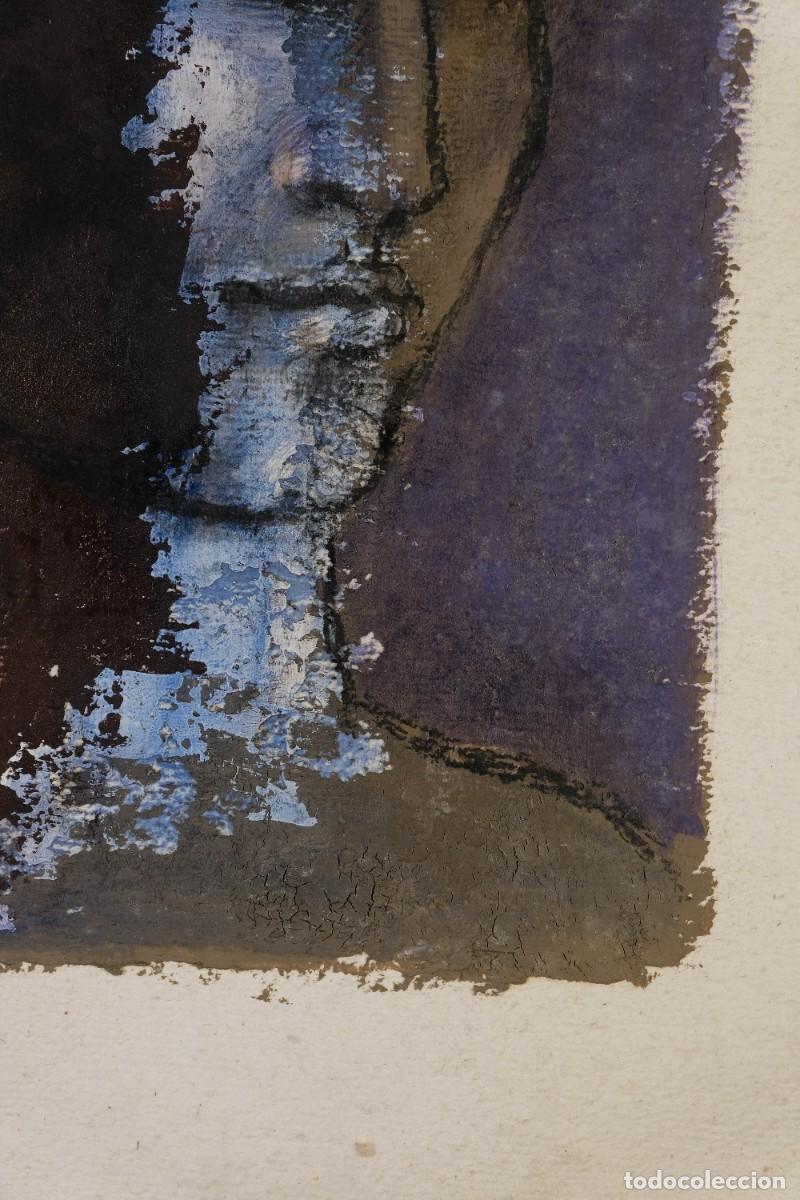 Arte: &Oacute;LEO SOBRE PAPEL ROSTRO MASCULINO - Foto 6