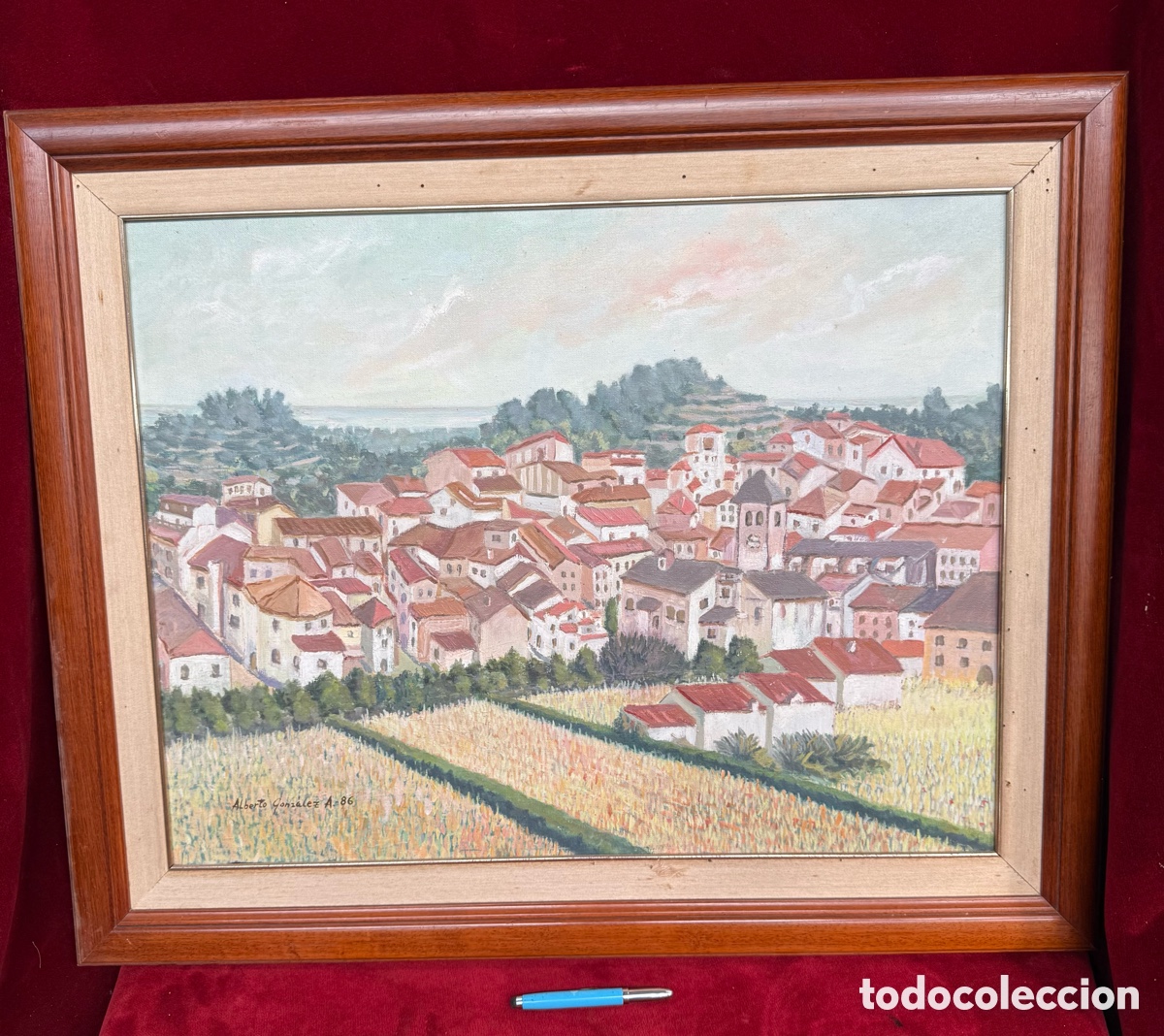 Arte: Antiguo cuadro,oleo sobre lienzo,Alberto Gonzalez!