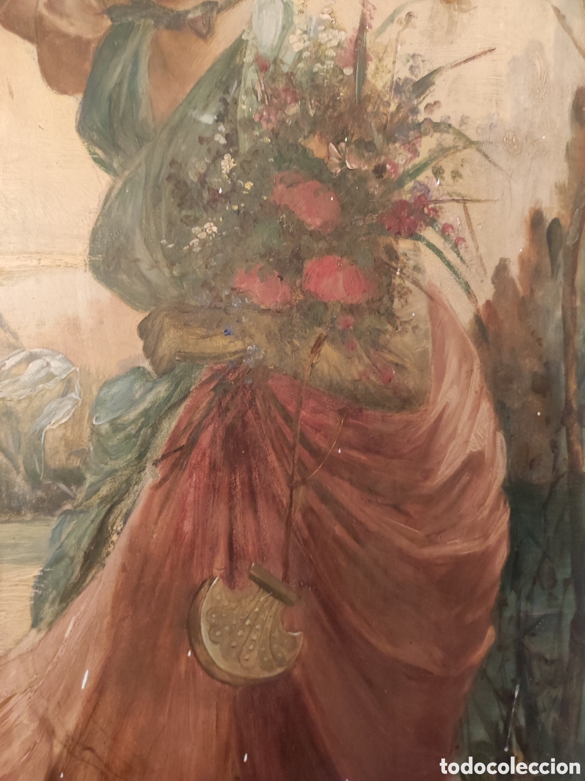Arte: Mujer recogiendo flores - Foto 3