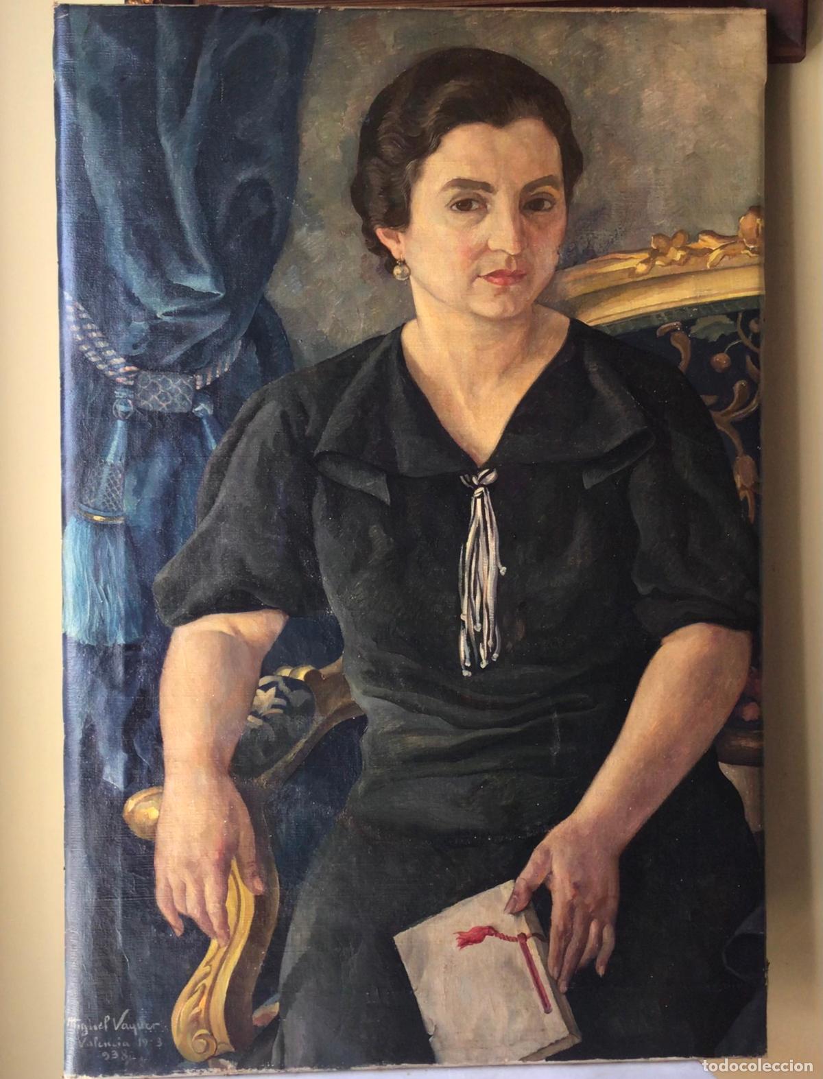 Arte: PINTURA OLEO SOBRE LIENZO- MIGUEL VAQUER ( 1910-1988) , IMPRESIONISTA