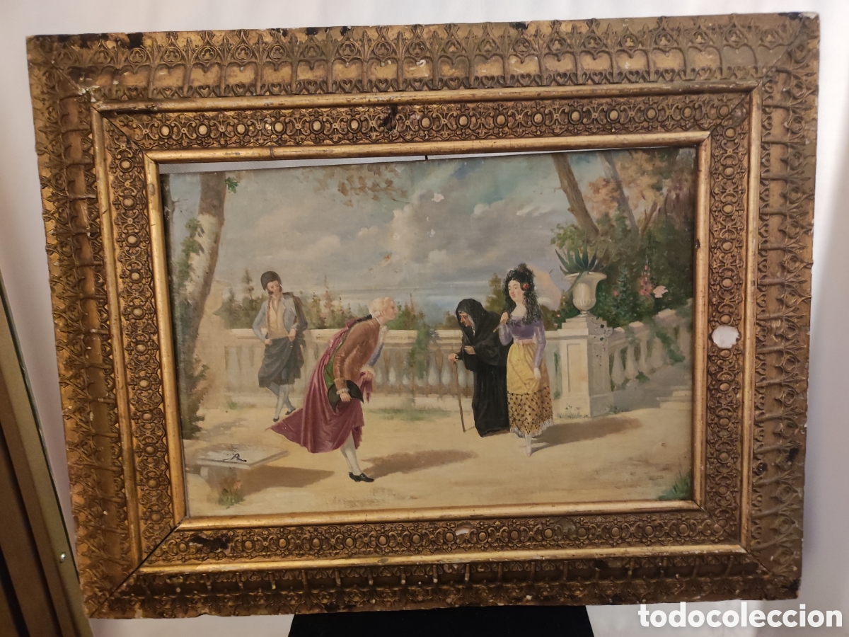 Arte: Escena palaciega firmado Alenza