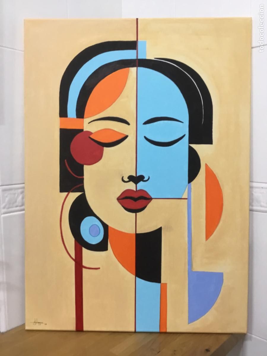 Arte: Art dec&oacute; Hour. Acr&iacute;lico sobre lienzo. 70 cm x 50 cm