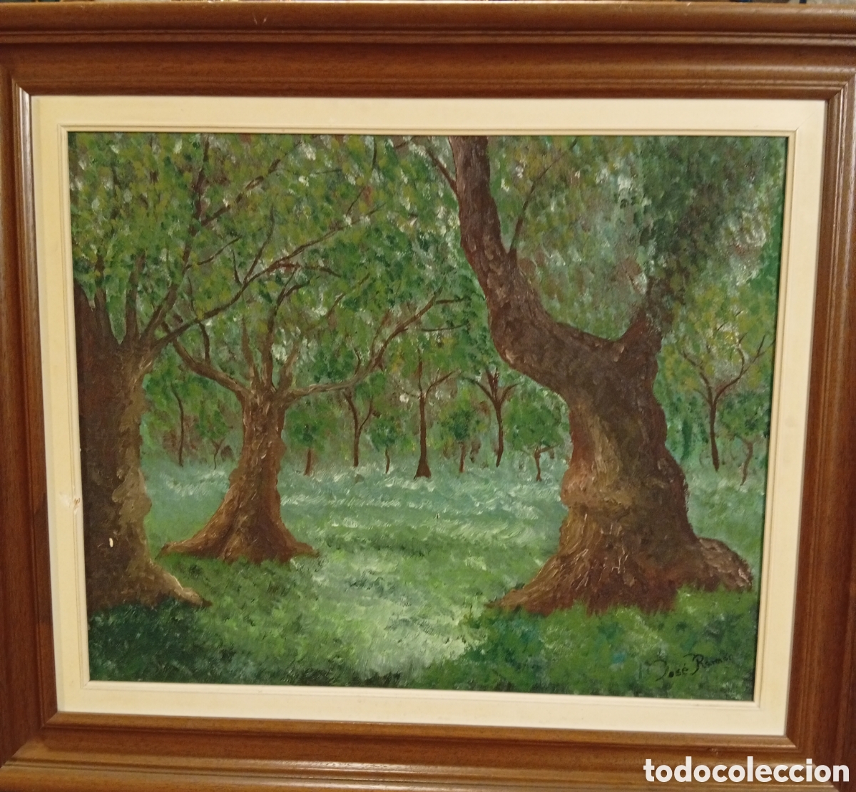 Arte: Pintura gallega preciosa oleo firmado Jos&eacute; Ram&oacute;n( 1939 a Coru&ntilde;a -2016)