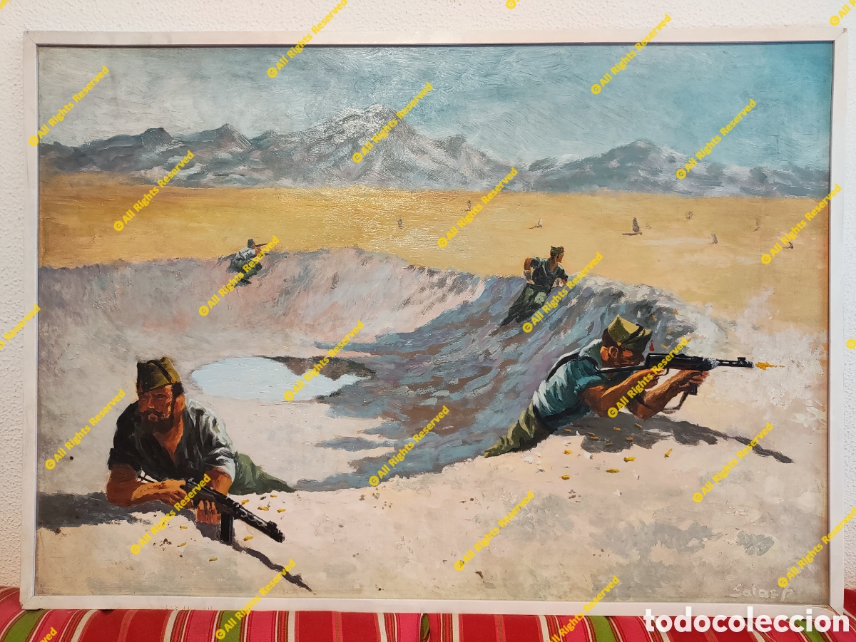 Arte: SALAS CARMENA, Delf&iacute;n, LEGIONARIOS EN COMBATE, 1972