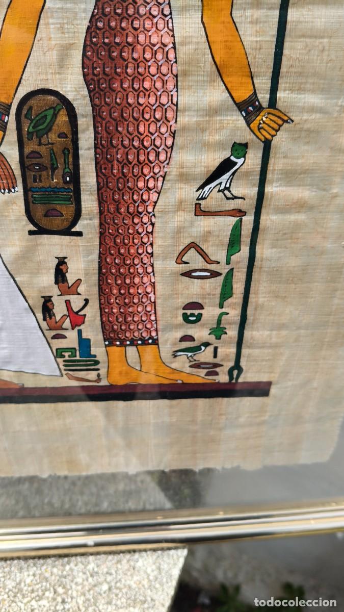 Arte: Papyrus moderne peint &agrave; la main original - Foto 6