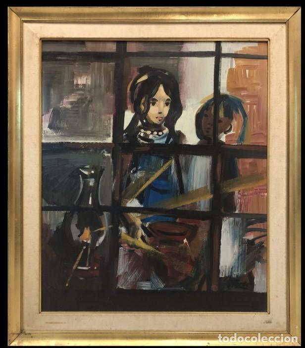 Arte: MANUEL PARDO (1951) - LA NI&Ntilde;A Y EL ECO
