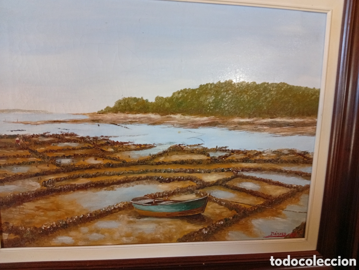 Arte: Preciosa pintura oleo firmado Damaso y datado a&ntilde;o 86
