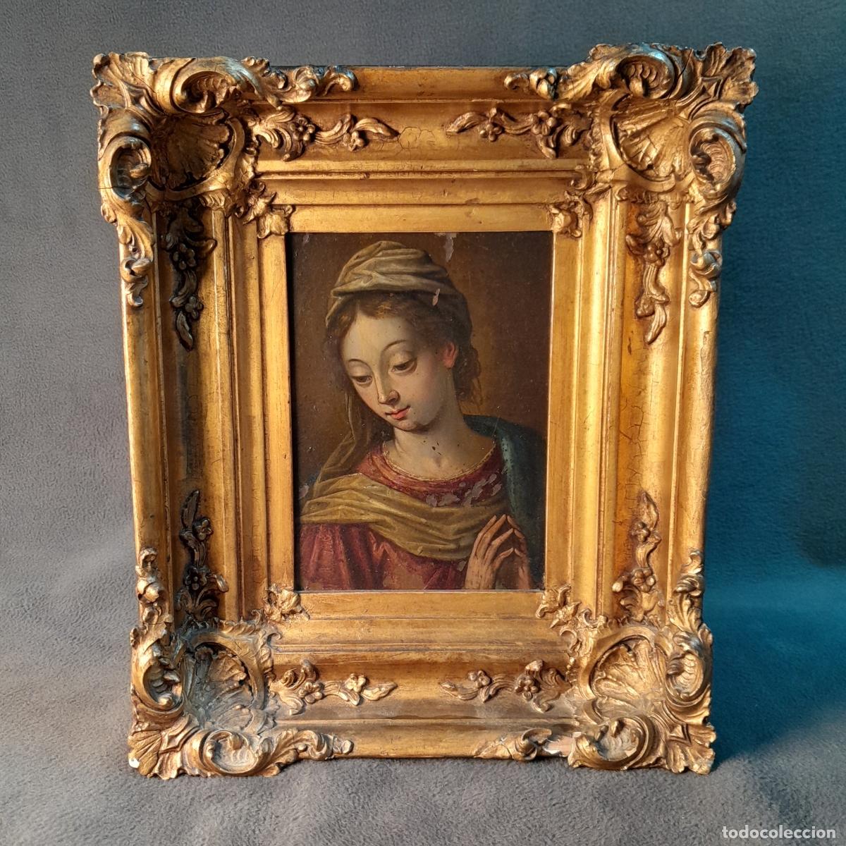 Art: C-2014. &Oacute;LEO SOBRE COBRE. REPRESENTACI&Oacute;N DE LA VIRGEN ORANTE. SIGLO XVIII