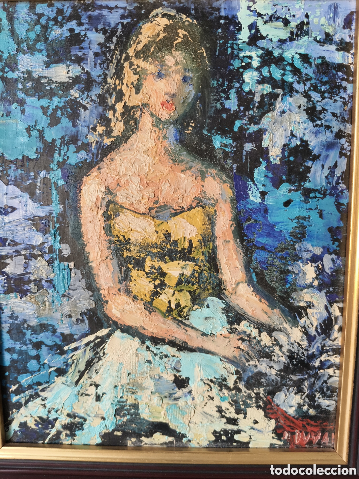 Arte: MAGNIFICO CUADRO DE MARCEL DUVAL MUJER