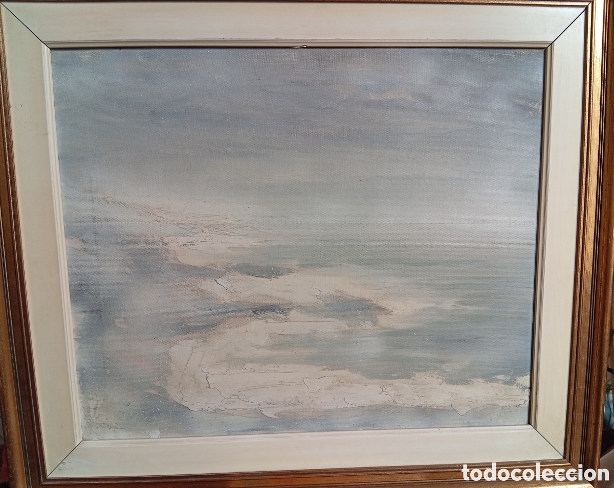 Arte: Pintura gallega preciosa obra oleo sobre lienzo del pintor Xose Eirin (Marin, Pontevedra +)