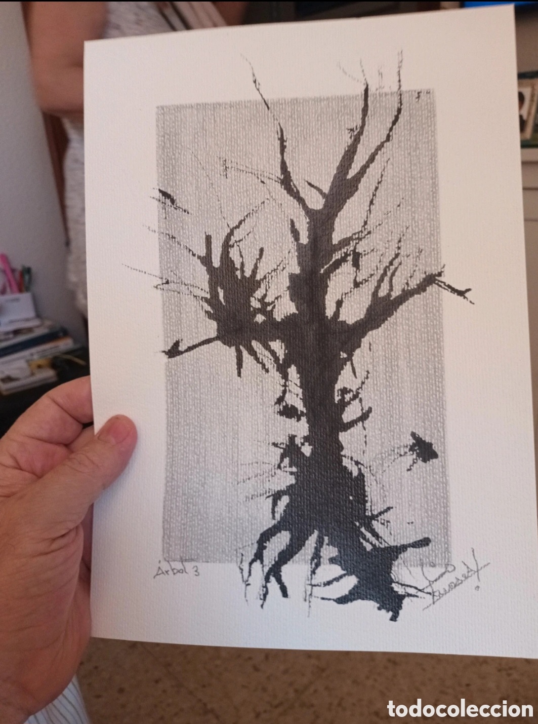 Arte: Lamina abstracto original de mi colecci&oacute;n (hecho a mano) 21x29 cm
