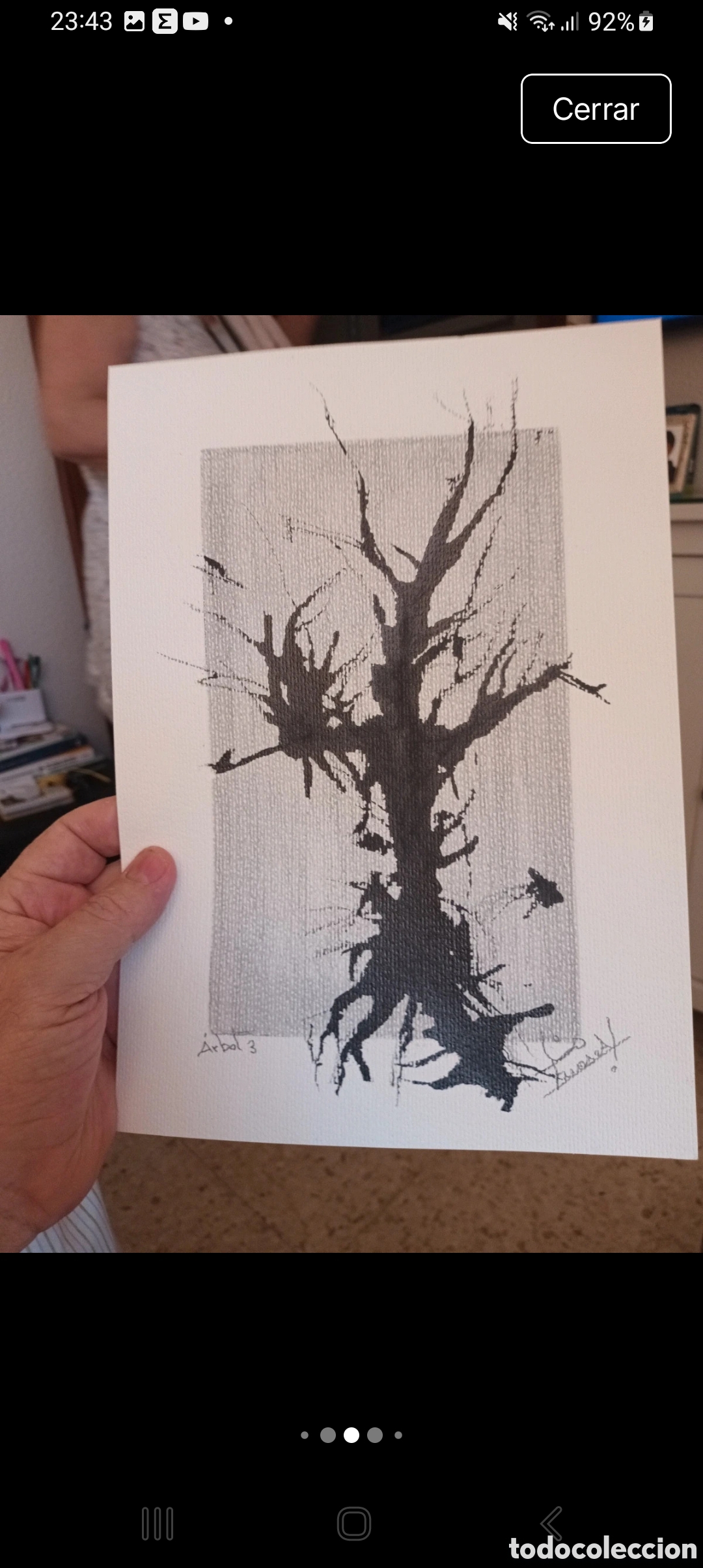 Arte: Lamina abstracto original de mi colecci&oacute;n (hecho a mano) 21x29 cm