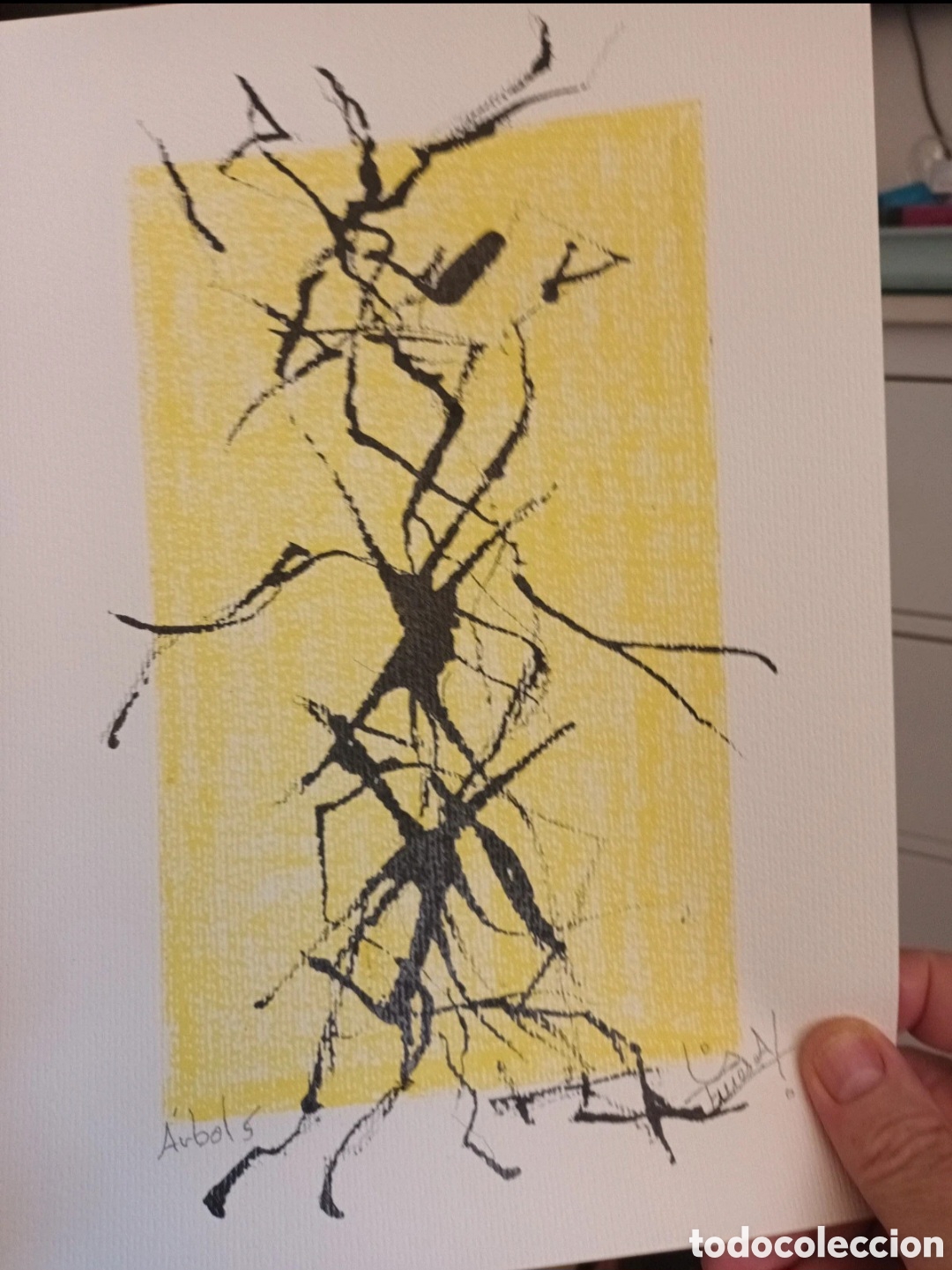 Arte: Lamina abstracto original de mi colecci&oacute;n (hecho a mano) 21x29 cm