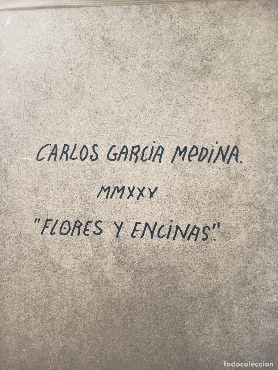 Arte: CUADRO &Oacute;LEO &rdquo;FLORES Y ENCINAS&rdquo; - Foto 2