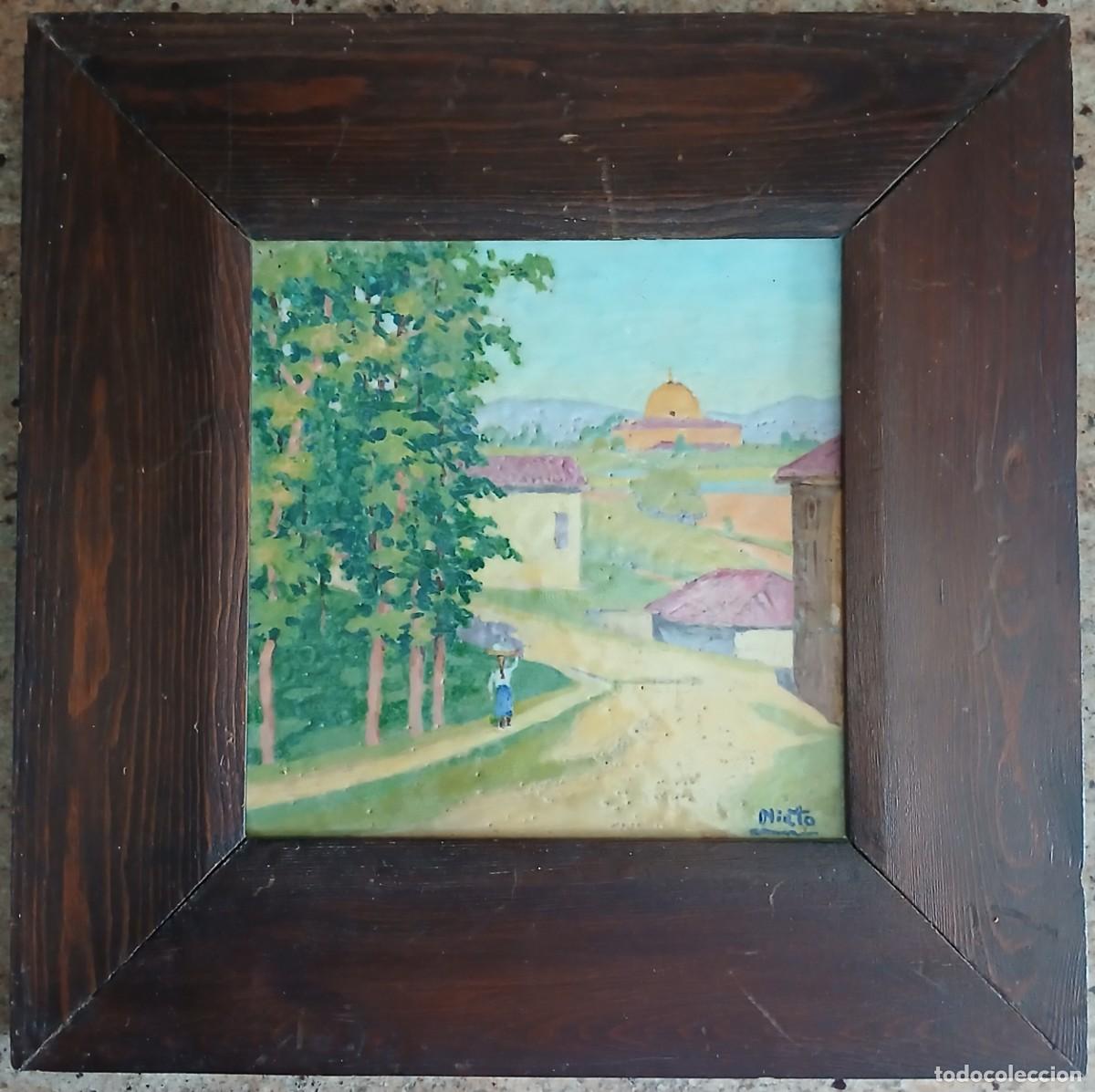 Arte: Pareja obras del pintor Vasco Enrique Nieto Ul&iacute;barri