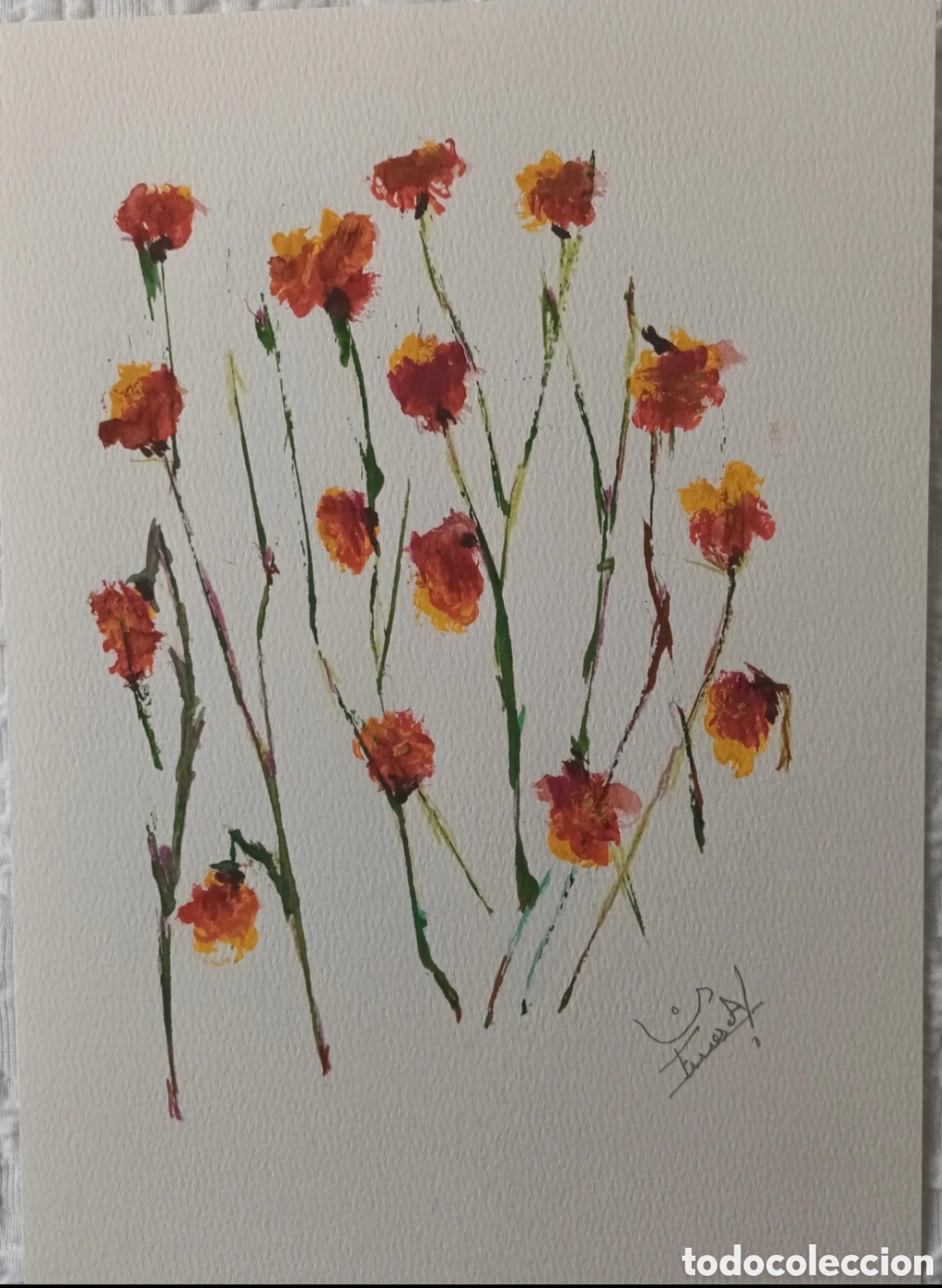 Arte: Lamina 21x29 cm original(pintada a mano)