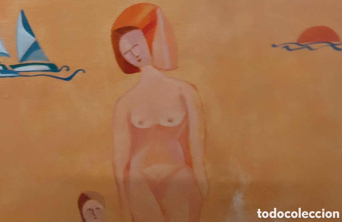Arte: ALBERT SURIS OLEO TELA A&Ntilde;O 2001 55X46 PAPERS BLACS