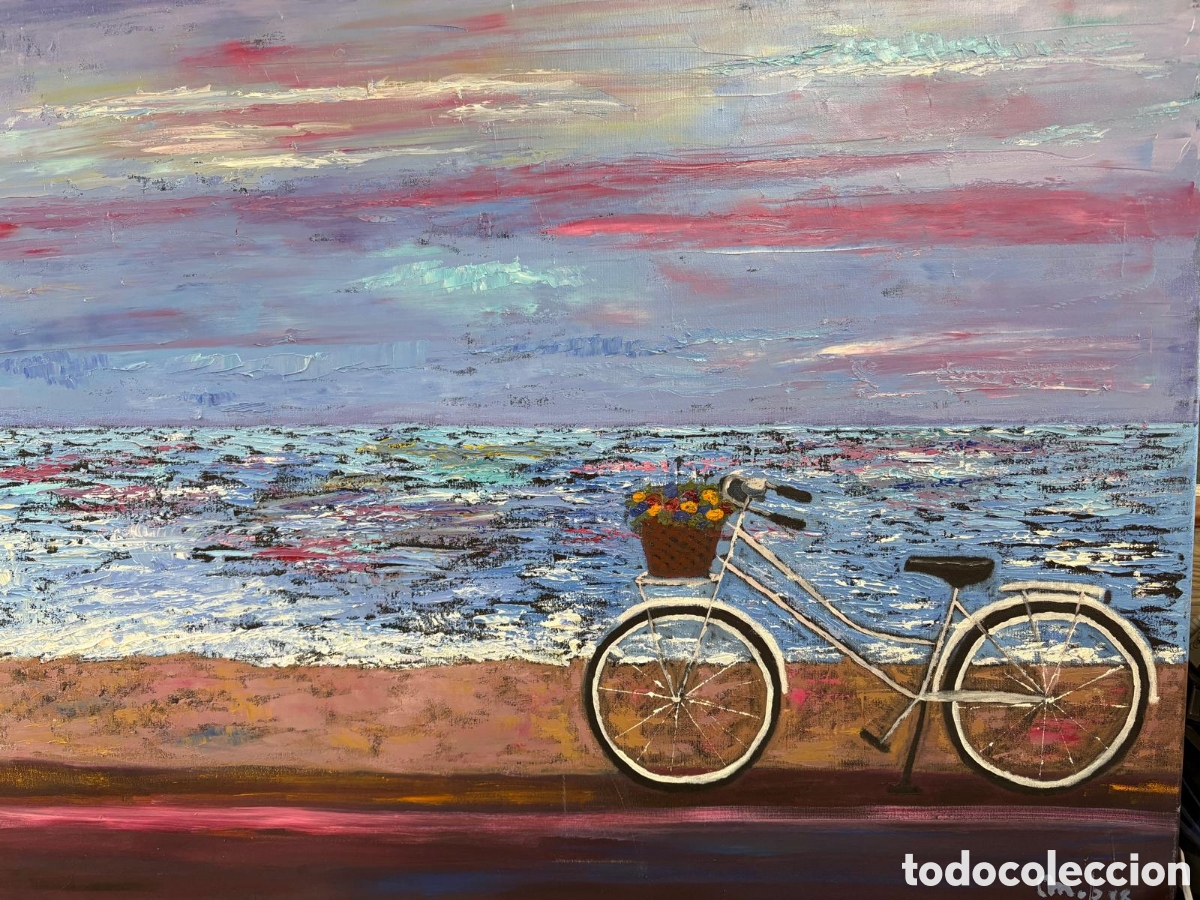 Arte: Bicicleta (&oacute;leo sobre tela)