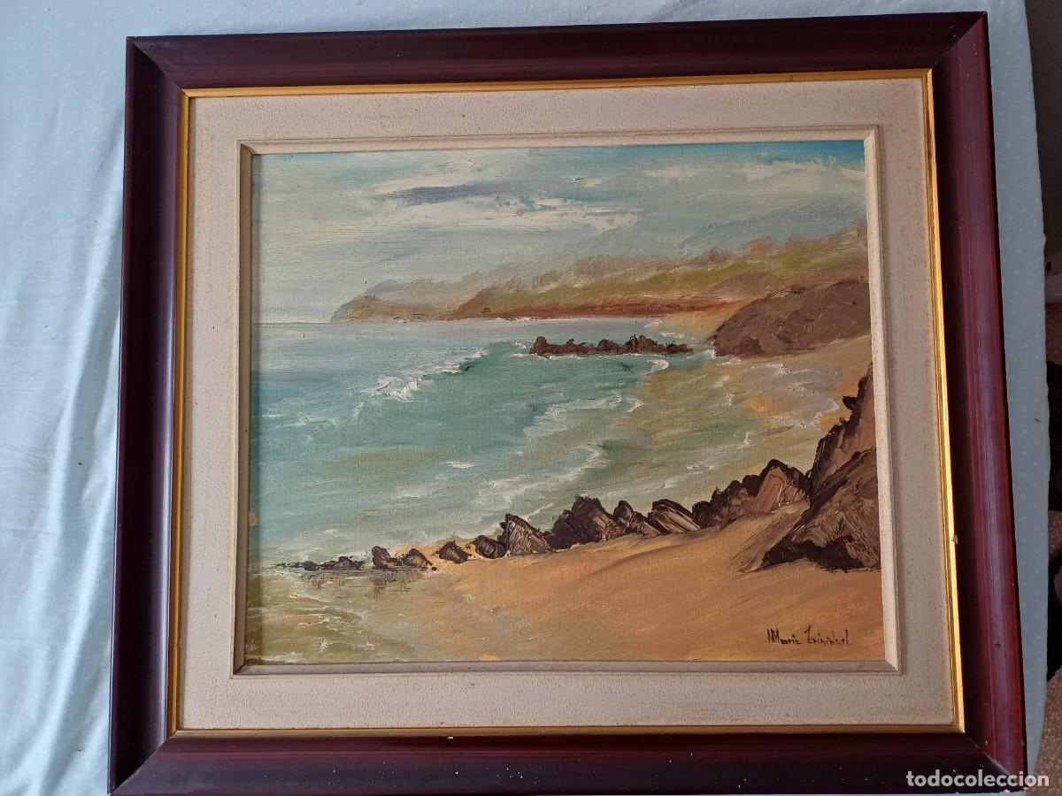Arte: Mar&iacute;a Trinidad - Brumas del Norte y Oleaje Bravo - Marina Academicista Firmada