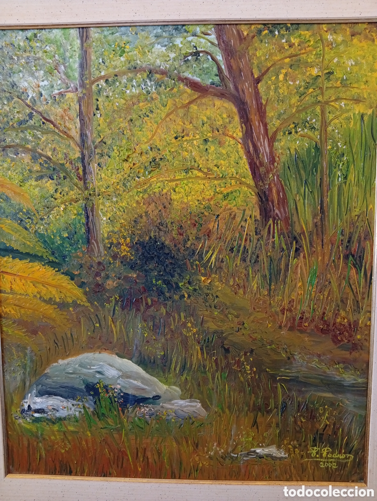 Arte: Preciosa pintura oleo decorativo firmado Padron