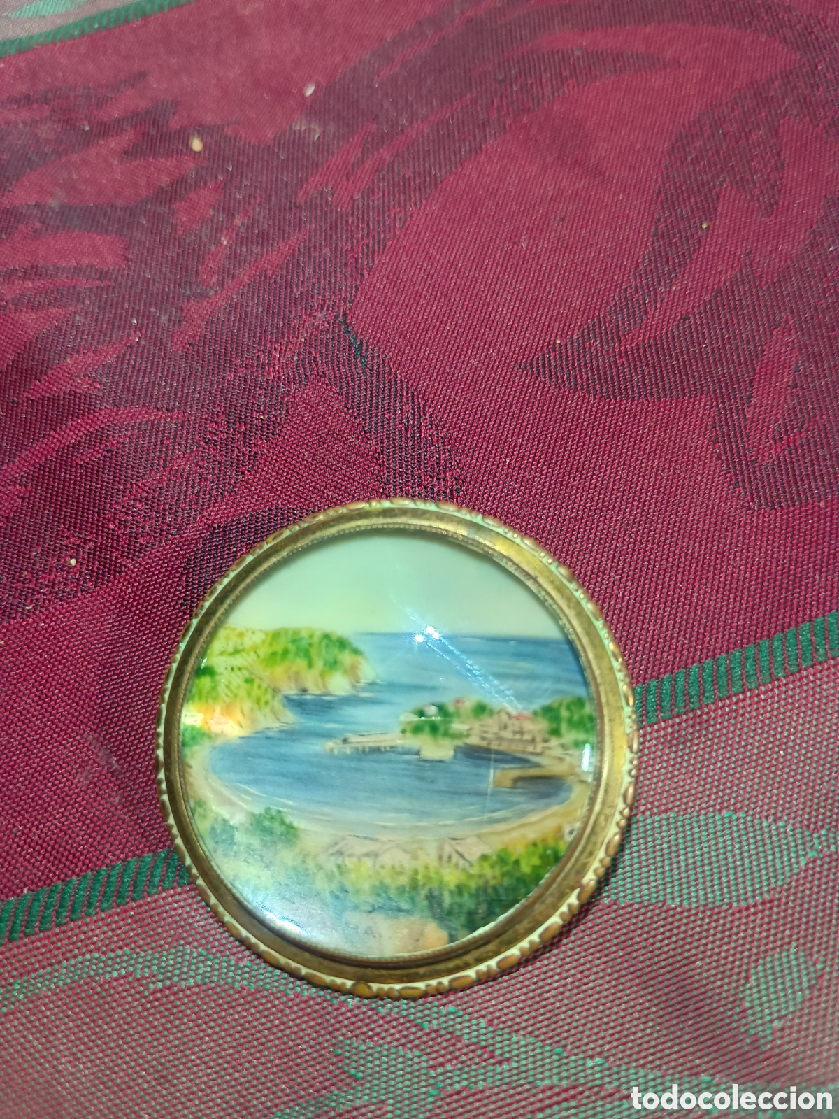 Arte: Broche camafeo pintura miniatura
