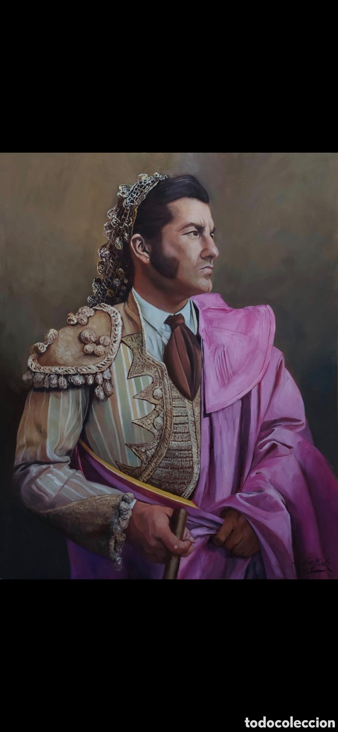 Arte: Oleo sobre tabla de rodrigo baez Morante de la pueba 81x65