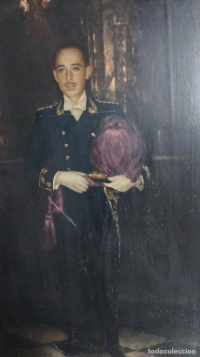 Arte: Antiguo marco de bronce con oleo - Foto 4