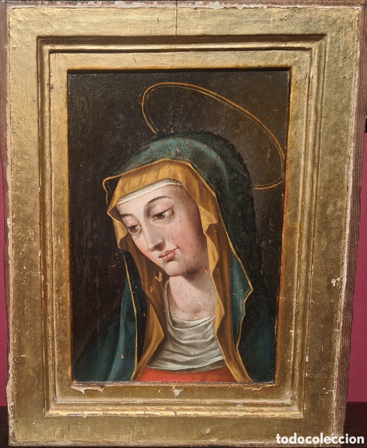 Arte: VIRGEN MAR&Iacute;A. ESCUELA ESPA&Ntilde;OLA DEL S.XVI. C&Iacute;RCULO DE PEDRO DE CAMPA&Ntilde;A.