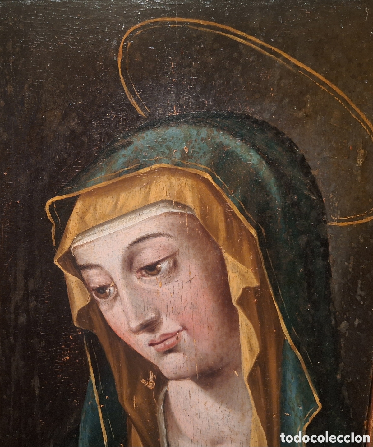 Arte: VIRGEN MAR&Iacute;A. ESCUELA ESPA&Ntilde;OLA DEL S.XVI. C&Iacute;RCULO DE PEDRO DE CAMPA&Ntilde;A.