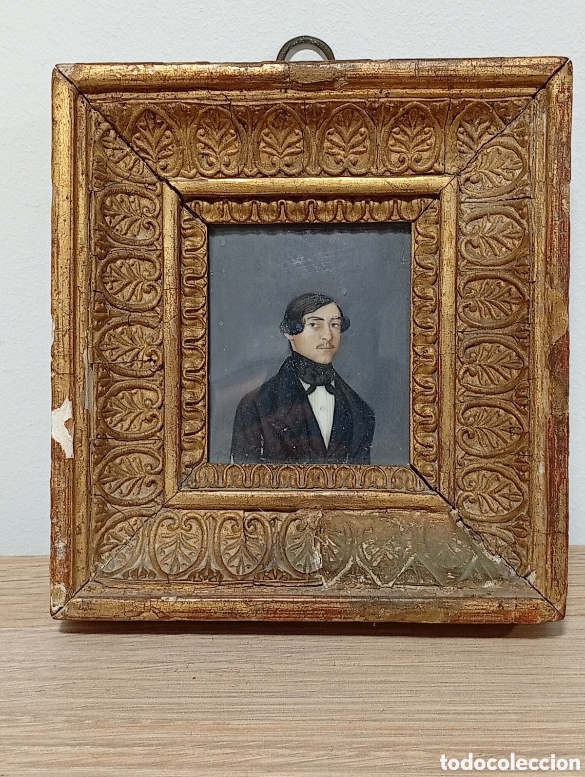 Arte: Caballero del siglo XIX. Miniatura.