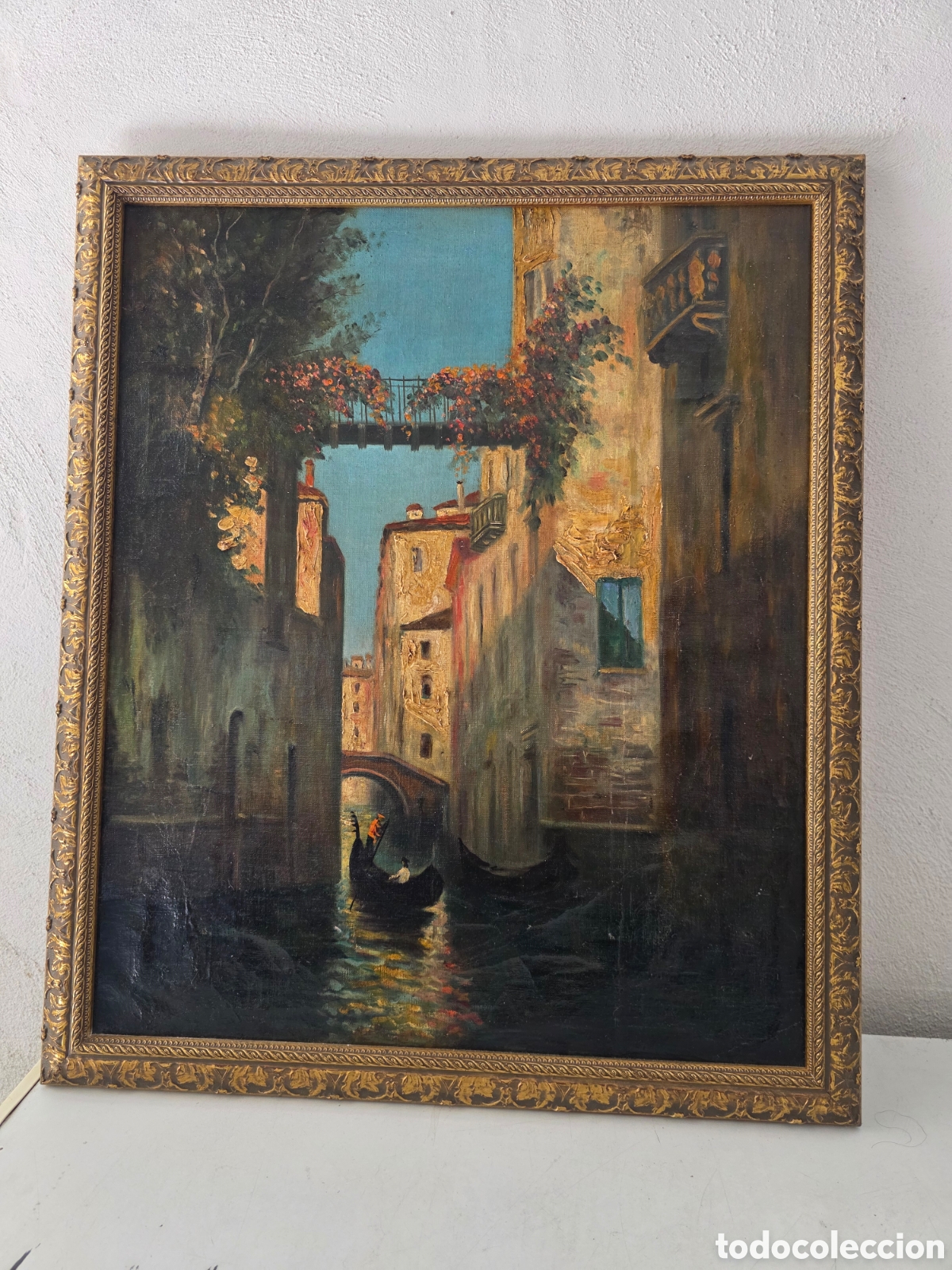Arte: CANAL VENECIANO CON GONDOLA