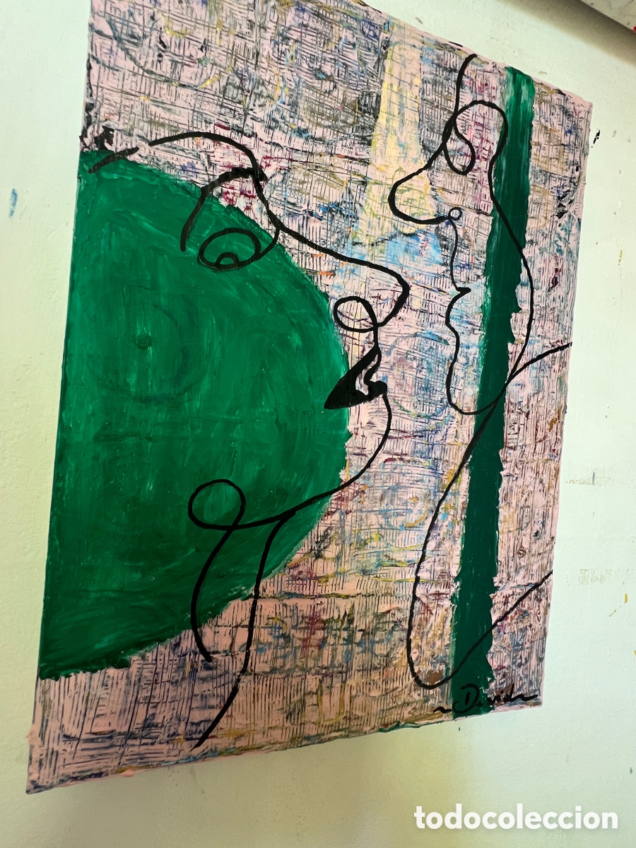 Arte: Esclusiva opera Amanti su tela 30x40cm pezzo unico