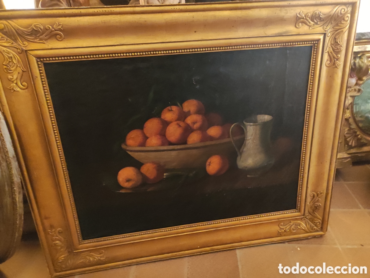 Arte: Bodeg&oacute;n frutas marco original - Foto 1