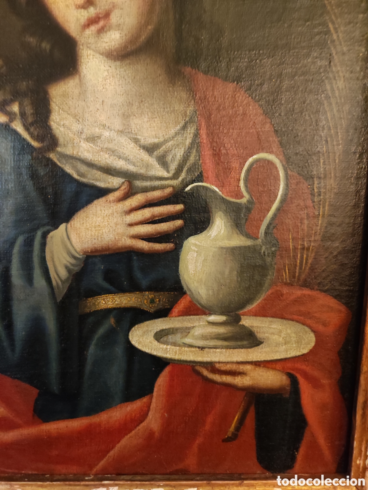 Arte: Santa con ofrenda de jarra con plato - Foto 2