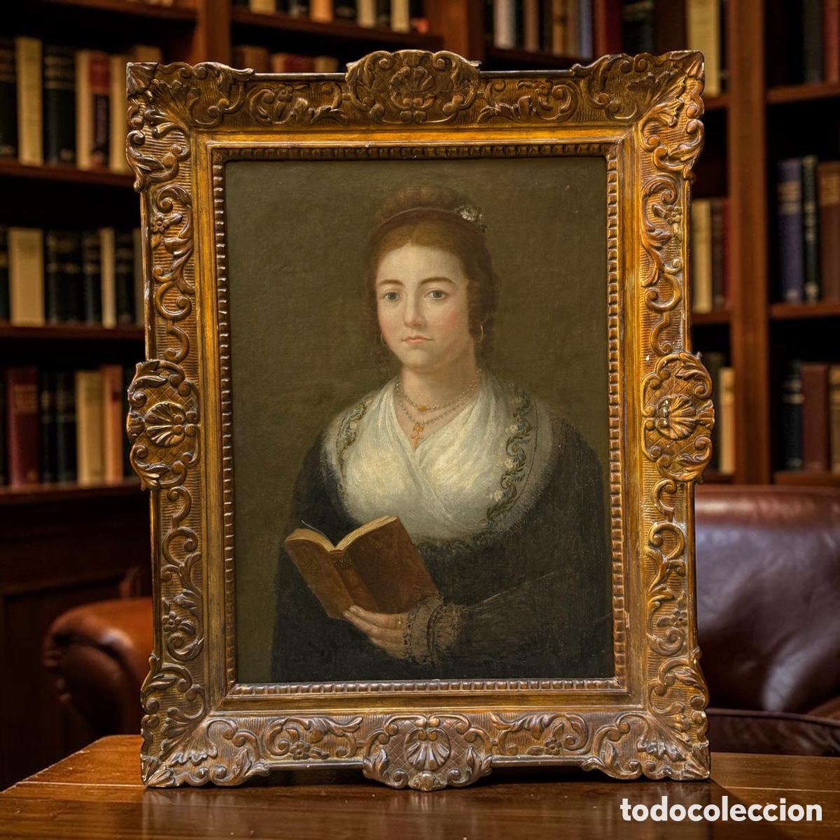 Arte: Retrato de dama con libro de devoci&oacute;n Escuela valenciana, ca. 1790&ndash;1820
