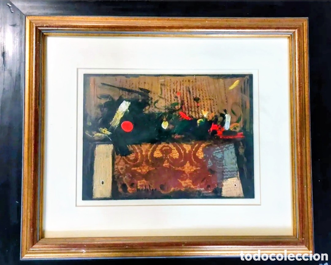 Kunst: JOAQUIM HIDALGO OLEO TABLA 30 X 22 PRECIOSO BODEGON MAS MARCO