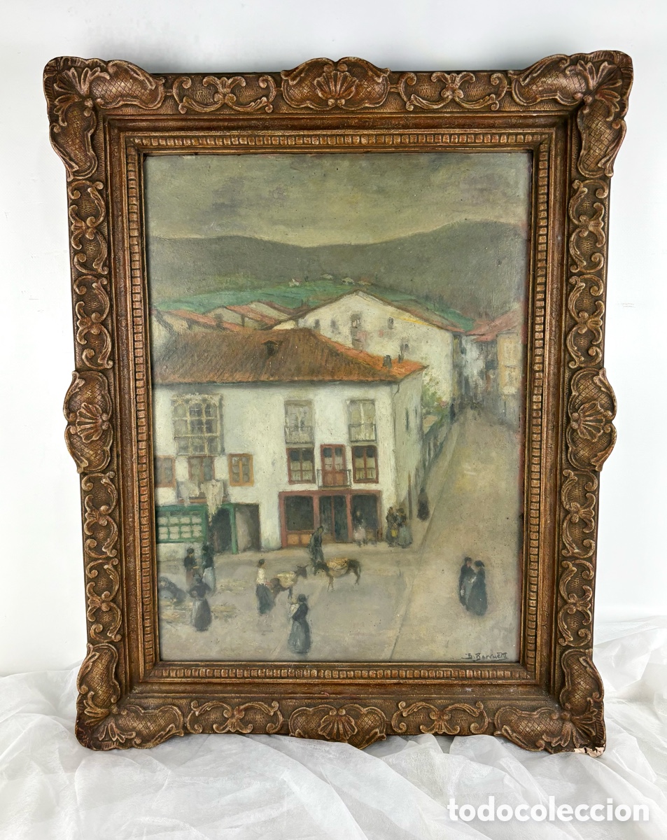 Arte: BENITO BARRUETA ASTEINZA- CALLE DE PUEBLO- &Oacute;LEO
