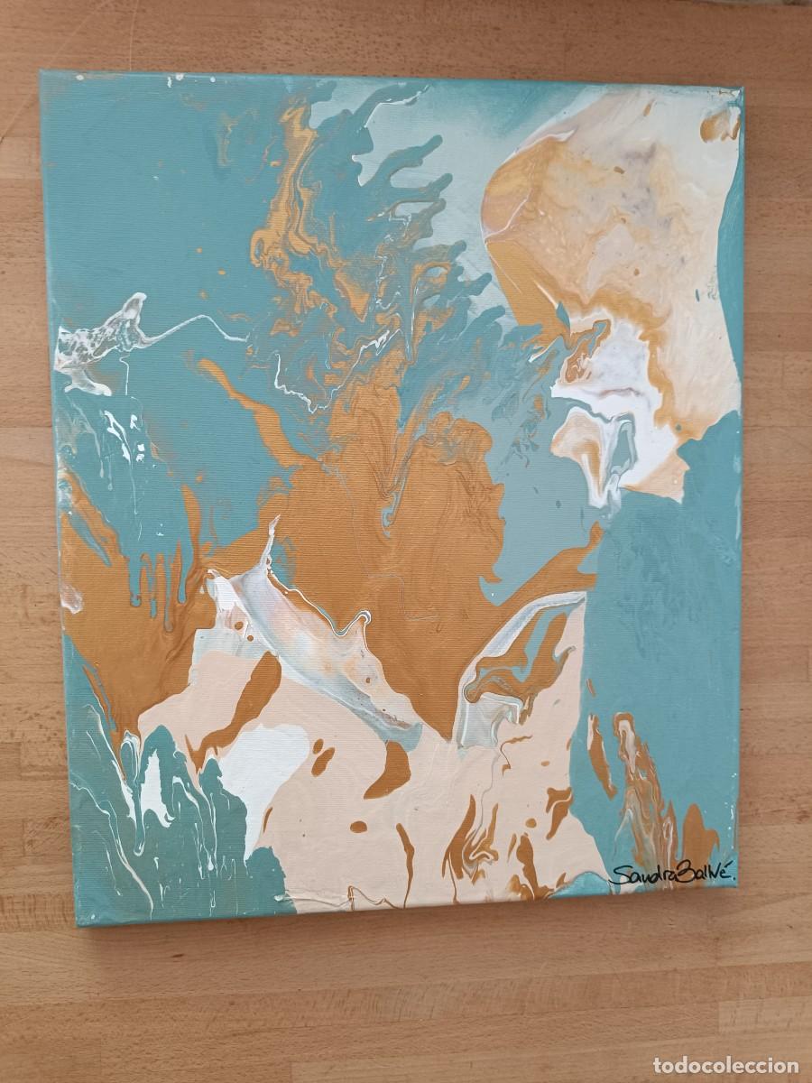Arte: ANTIGUO CUADRO, OLEO SOBRE TELA, ABSTRACTO , FIRMADO