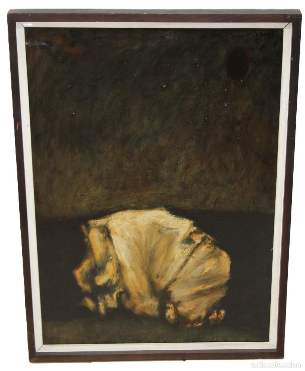 Arte: JOSE VENTO RUIZ (Valencia, 1925 - Madrid, 2005) OLEO SOBRE LIENZO TITULADO -SE ASOMO-