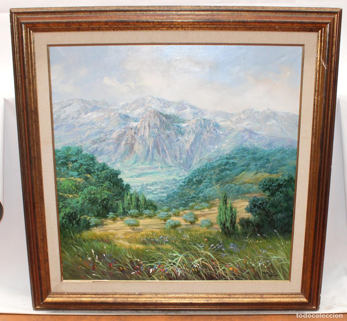 Arte: FRANCISCO BUENO MARTINEZ (1933-1989) OLEO SOBRE TELA. PICOS DE EUROPA