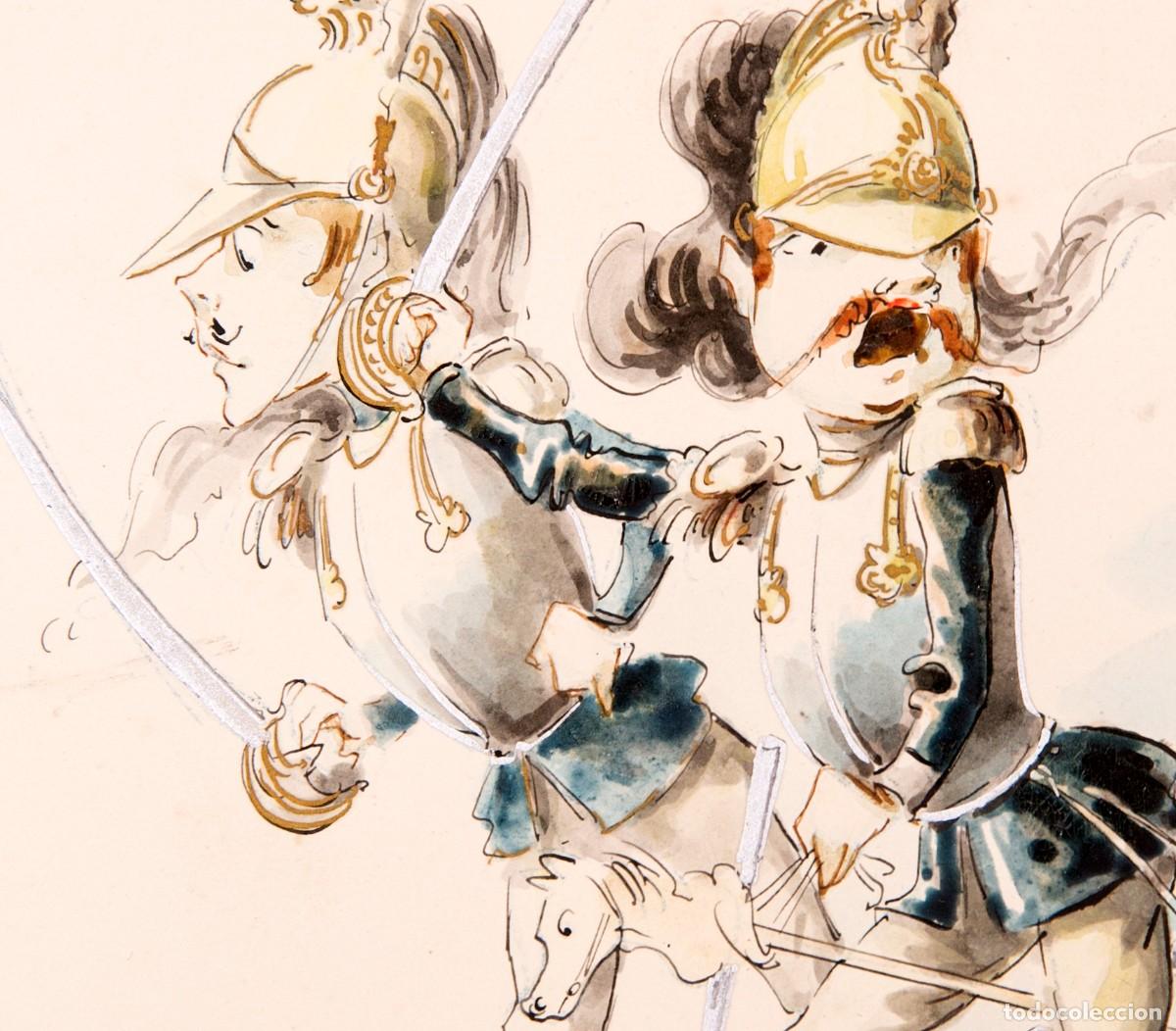 Arte: Arthur MINON - Soldados de broma - ORIGINAL - c. 1900