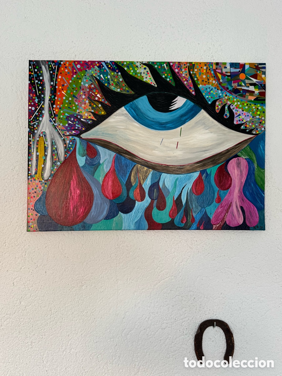 Arte: &rdquo;L&aacute;grimas en busca de paz&rdquo;. Acr&iacute;lico sobre lienzo Medidas: 70x50 cm.