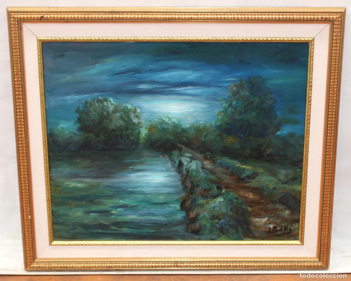 Arte: JESUS PADILLA (1925&ndash;2006) OLEO SOBRE TELA. REFLEJOS DE MEDIANOCHE