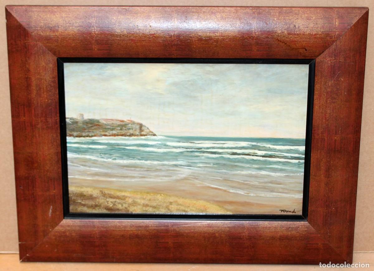 Arte: JOSE FRANCISCO ARIAS TORRADO (XX) OLEO SOBRE TABLEX. SUANCES (Cantabria)